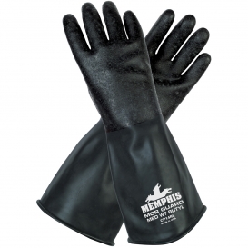 Memphis CP14R Butyl Rubber Gloves - Textured Finish - 14 \\\