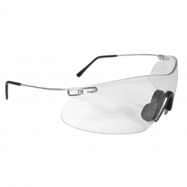 Radians Clay Pro Shooting Glasses - Silver Temples - Clear Lens