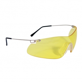 Radians Clay Pro Shooting Glasses - Silver Temples - Amber Lens