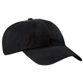 Port & Company CP77 Brushed Twill Low Profile Cap - Black