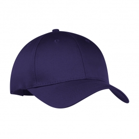 Port & Company CP80 Six-Panel Twill Cap - Purple