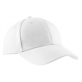 Port & Company CP82 Brushed Twill Cap - White