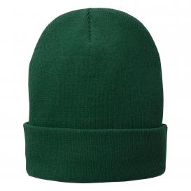 Port & Company CP90L Fleece-Lined Knit Cap - Athletic Green