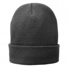Port & Company CP90L Fleece-Lined Knit Cap - Athletic Oxford