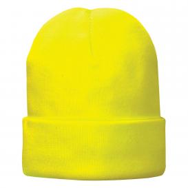 Port & Company CP90L Fleece-Lined Knit Cap - Neon Yellow