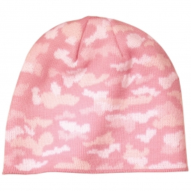 Port & Company CP91C Camo Beanie Cap - Pink Camo