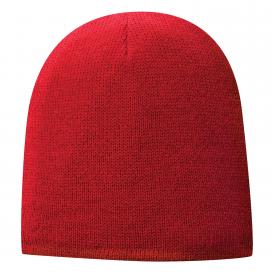 Port & Company CP91L Fleece-Lined Beanie Cap - Athletic Red