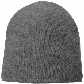 Port & Company CP91L Fleece-Lined Beanie Cap - Athletic Oxford