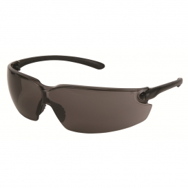 MCR Safety BL112 BL1 Safety Glasses - Black Temples - Gray Lens