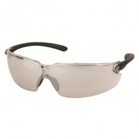 MCR Safety BL119 BL1 Safety Glasses - Black Temples - Indoor/Outdoor Mirror Lens