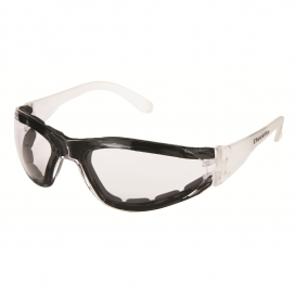 MCR Safety CL310AF Checklite CL3 Foam Lined Safety Glasses - Clear Temples - Clear Anti-Fog Lens
