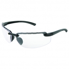 MCR Safety CR1310AF Crews 3 Safety Glasses - Black Frame - Clear Anti-Fog Lens