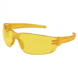 MCR Safety HK214PF HK2 Safety Glasses - Yellow Frame - Yellow MAX6 Anti-Fog Lens 