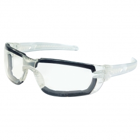 MCR Safety HK310PF HK3 Safety Glasses - Clear Foam Lined Frame - Clear MAX6 Anti-Fog Lens 
