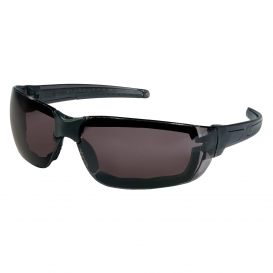 MCR Safety HK312PF HK3 Safety Glasses - Black Foam Lined Frame - Gray MAX6 Anti-Fog Lens 
