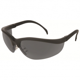 MCR Safety KD412 Klondike KD4 Safety Glasses - Black Frame - Gray Lens
