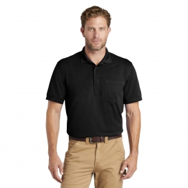 CornerStone CS4020P Industrial Snag-Proof Pique Pocket Polo - Black