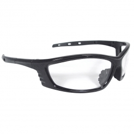  Radians CS1-10 Chaos Safety Glasses - Black Frame - Clear Lens