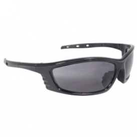 Radians Chaos Safety Glasses - Black Frame - Smoke Lens