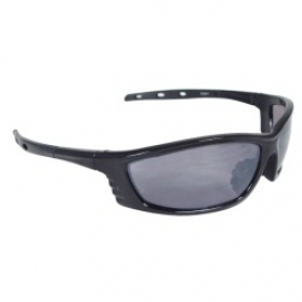 Radians Chaos Safety Glasses - Black Frame - Silver Mirror Lens