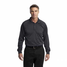 CornerStone CS410LS Select Long Sleeve Snag-Proof Tactical Polo - Charcoal