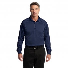 CornerStone CS410LS Select Long Sleeve Snag-Proof Tactical Polo - Dark Navy