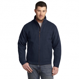 CornerStone CSJ40 Washed Duck Cloth Flannel-Lined Work Jacket - Navy
