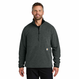 Carhartt CT106417 Textured 1/2-Zip Fleece Jacket - Carbon Heather