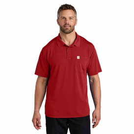 Carhartt CT106880 Force Snag-Resistant Pocket Polo - Crimson Red