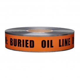 CAUTION BURIED OIL LINE BELOW - Detectable Underground Warning Tape