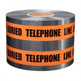 CAUTION BURIED TELEPHONE LINE - Detectable Underground Warning Tape