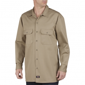 Dickies 549 Heavyweight Cotton Long Sleeve Shirt - Khaki