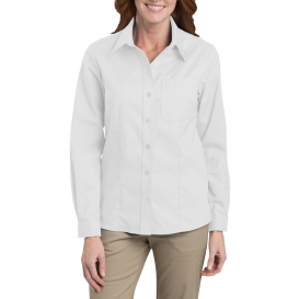Dickies FL254 Women\'s Long Sleeve Stretch Oxford Shirt - White