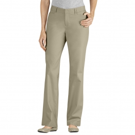 Dickies FP342 Women\'s Curvy Fit Straight Leg Stretch Twill Pants - Desert Sand
