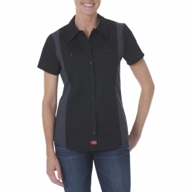 Dickies FS524 Women\'s Industrial Short Sleeve Color Block Shirt