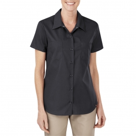 Dickies FS5350 Women\'s Industrial Short Sleeve Work Shirt - Black