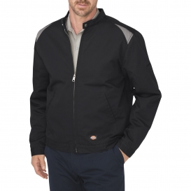 Dickies LJ605 Industrial Insulated Color Block Shop Jacket - Black/Silver