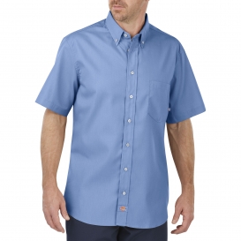Dickies LS505 Industrial Flex Comfort Short Sleeve Shirt - Light Blue Dow