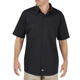 Dickies LS516 Industrial WorkTech Short Sleeve Ventilated Performance Shirt - Black