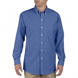 Dickies SS36 Button-Down Long Sleeve Oxford Shirt - French Blue