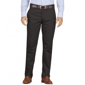 Dickies WP900 KHAKI Slim Fit Tapered Leg Flat Front Pants - Rinsed Black