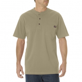 Dickies WS451 Short Sleeve Heavyweight Henley - Desert Sand