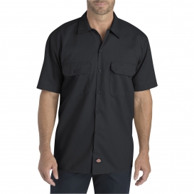 Dickies WS675 Relaxed Fit Short Sleeve Twill Work Shirt - Black