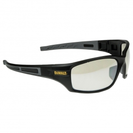 DEWALT DPG101-9 Auger Safety Glasses - Black/Gray Frame - Indoor/Outdoor Mirror Lens