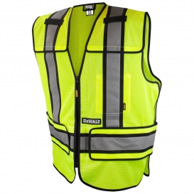 DeWalt DSV421 Type R Class 2 Adjustable Breakaway Mesh Safety Vest - Yellow/Lime