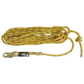 DEWALT DXFP101050 Vertical Lifeline Polydac Rope with Snap Hook and Taped End - 50 ft (15.2 m)