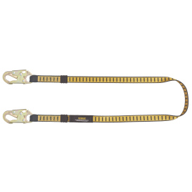 DEWALT DXFP614110 Work Positioning Lanyard with Steel Snap Hooks on Both Sides - 6 ft (1.8 m)