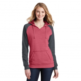 District Dt296 Heathered Red Heathered Charcoal