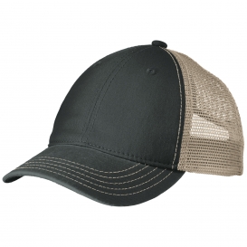 District DT630 Super Soft Mesh Back Cap - Black/Khaki