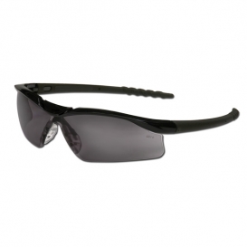 MCR Safety DL112 DL1 Safety Glasses - Black Frame - Gray Lens